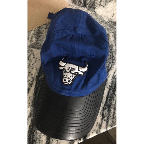 blue chicago bulls hat